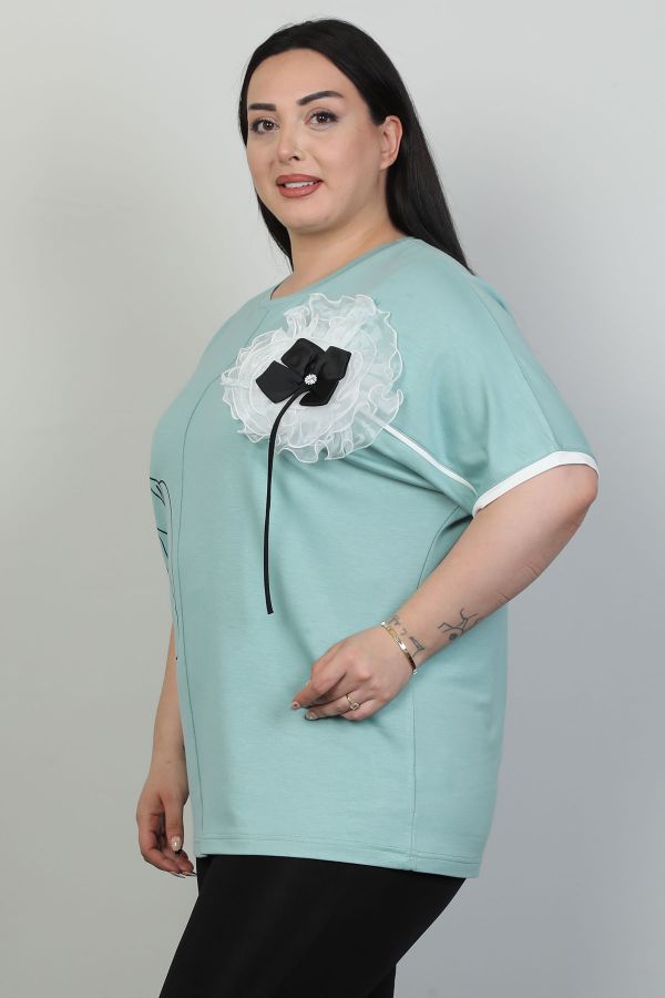 Picture of Red Export Women P103xl LIGHT BLUE Plus Size Woman T-Shirt