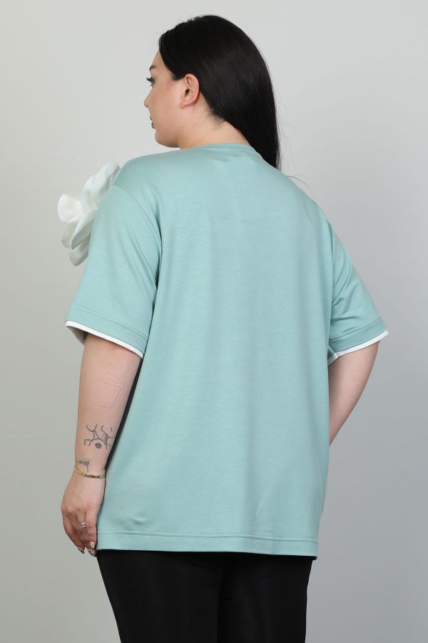 Picture of Red Export Women P104xl water green Plus Size Woman T-Shirt