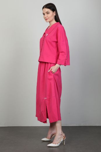 Picture of Dozza Fashion 5105 FUCHSIA WOMANS SKIRT SUIT 