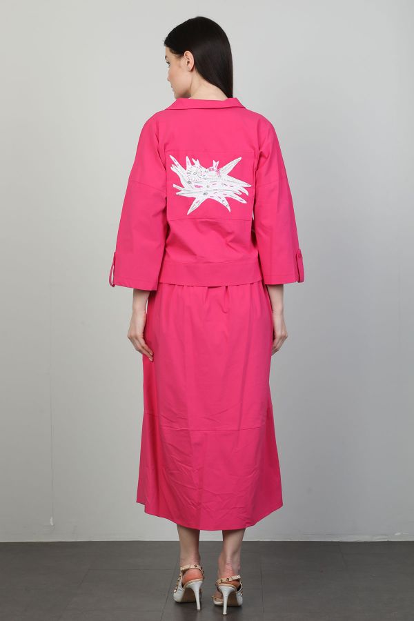 Picture of Dozza Fashion 5105 FUCHSIA WOMANS SKIRT SUIT 