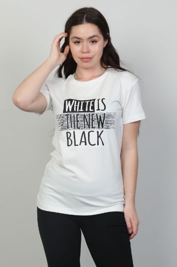 Candy Angels BTS4006 EKRU Kadın T-Shirt resmi