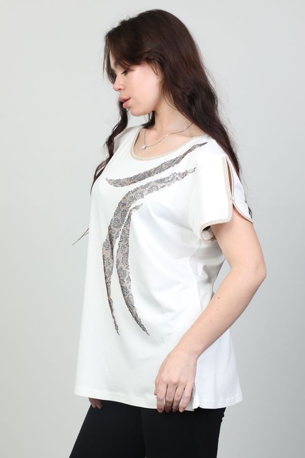 Picture of First Orme 347 ECRU Women Blouse