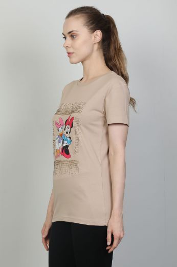 Candy Angels BTS4007 BEJ Kadın T-Shirt resmi