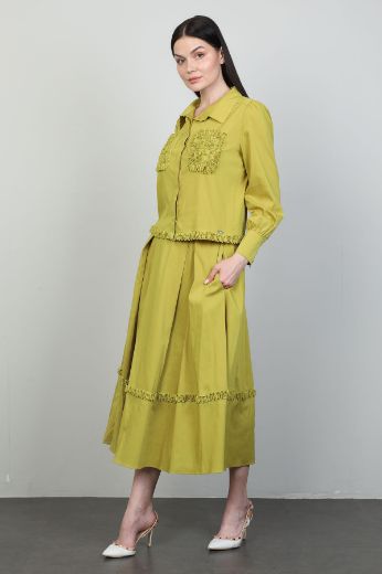 Изображение Dozza Fashion 5103 Фисташковый зеленый Женский костюм