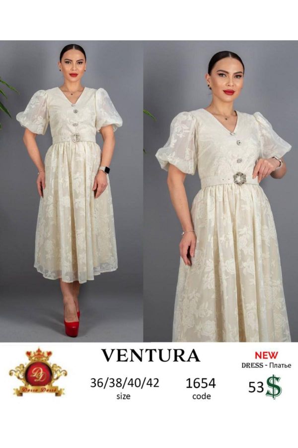 Ventura 1654 BEJ Kadın Elbise resmi