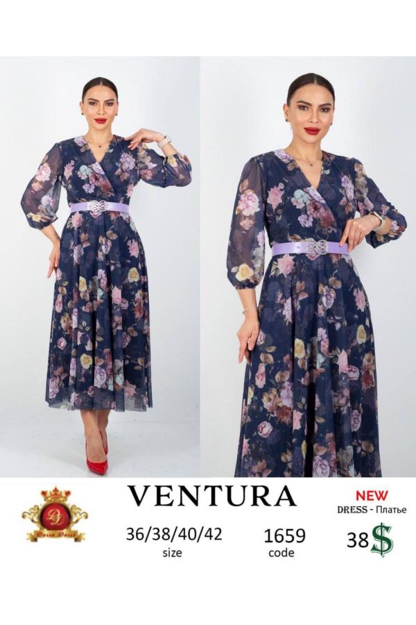 Ventura 1659 LACIVERT Kadın Elbise resmi