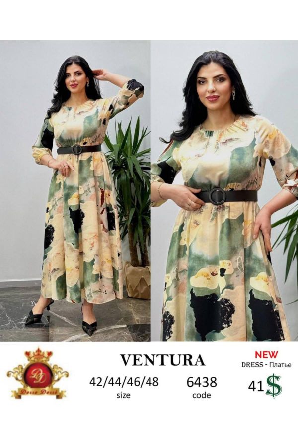 Ventura 6438xl YESIL Büyük Beden Kadın Elbise resmi