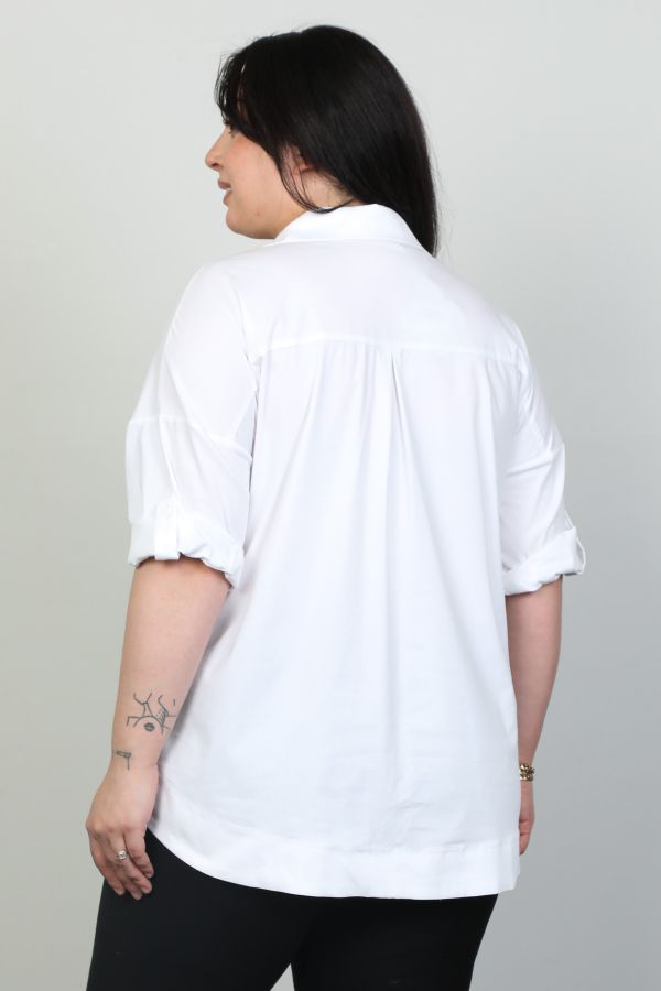 Picture of Aras 11476xl ECRU Plus Size Women Shirt 