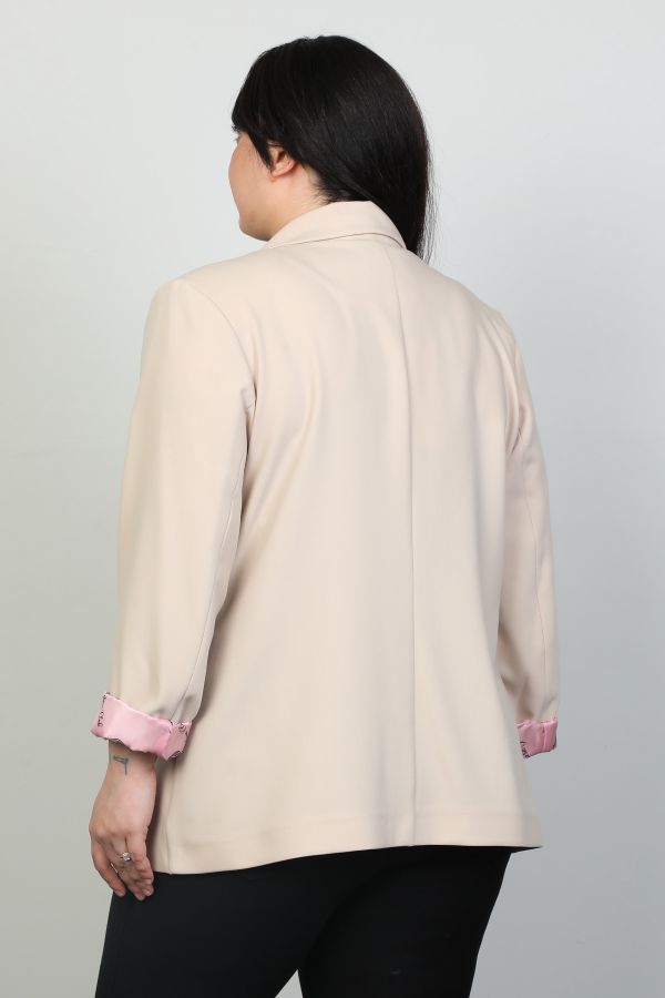 Изображение Pizara Line 76760xl БЕЖЕВЫЙ Женский пиджак большого размера