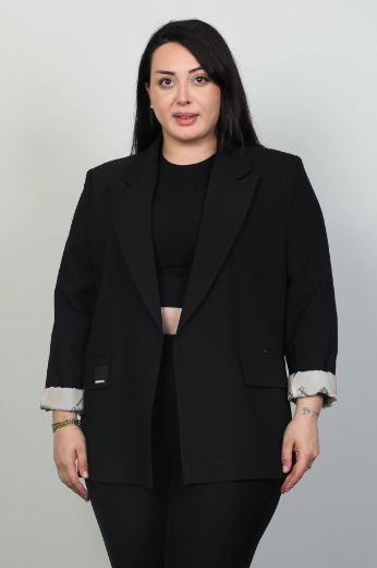 Picture of Pizara Line 76760xl BLACK Plus Size Women Jacket 