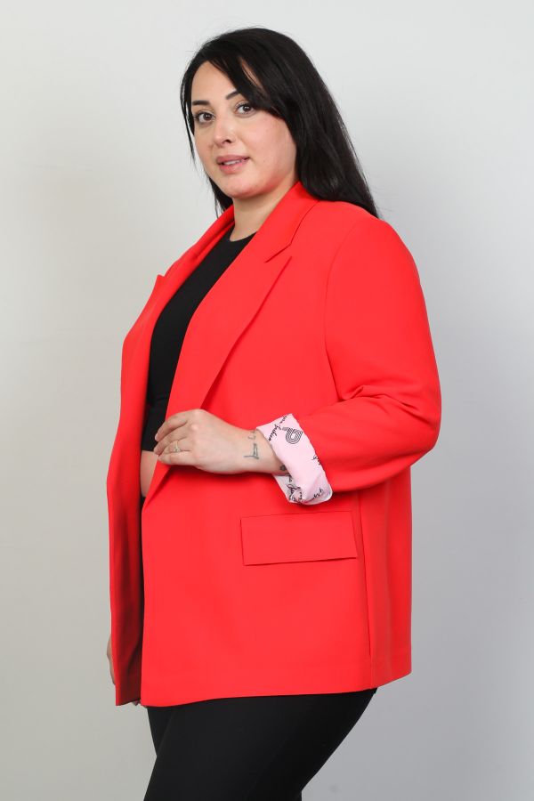 Picture of Pizara Line 76760xl RED Plus Size Women Jacket 