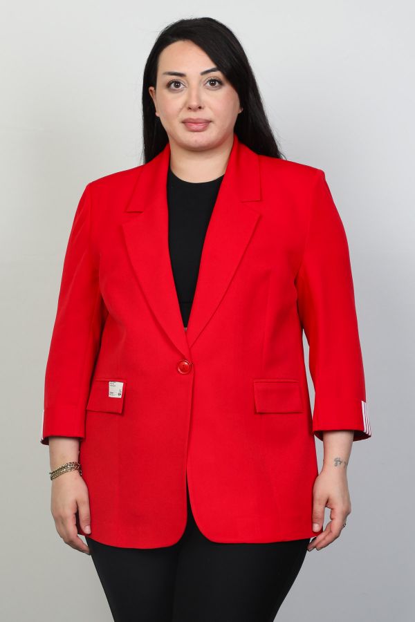 Picture of Pizara Line 76190xl RED Plus Size Women Jacket 