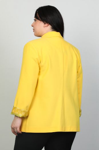 Picture of Pizara Line 76760xl YELLOW Plus Size Women Jacket 