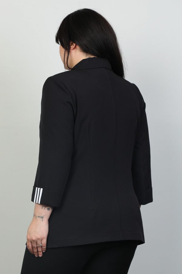 Picture of Pizara Line 76190xl BLACK Plus Size Women Jacket 