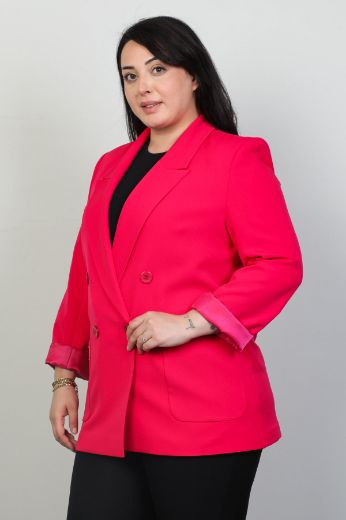Picture of Pizara Line 7630xl PINK Plus Size Women Jacket 