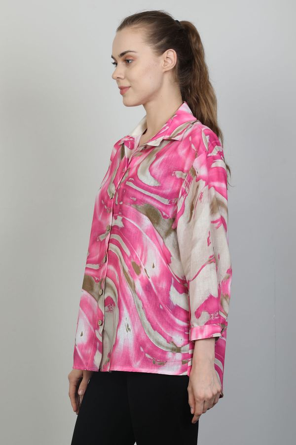 Picture of Fimore 1134-01 PINK Women Shirt