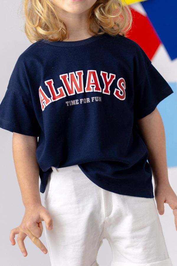 Zeyland 241Z3BEH51 LACIVERT Erkek Çocuk T-Shirt resmi