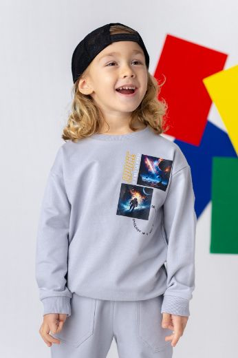 Picture of Zeyland 241Z3SPC61 GREY Boy Sweatshirt