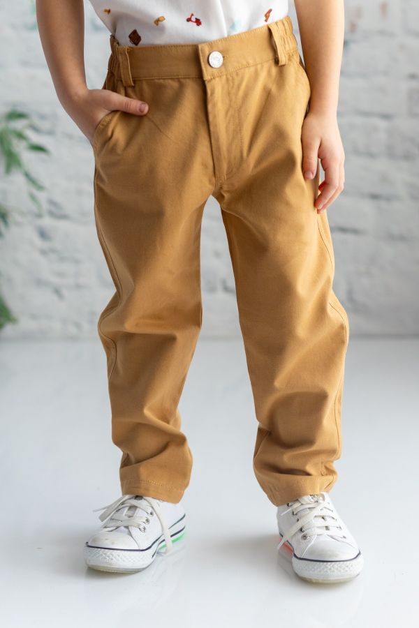 Picture of Zeyland 241Z3AHL04 CAMEL BOYS TROUSERS