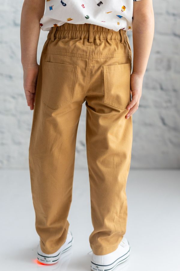 Picture of Zeyland 241Z3AHL04 CAMEL BOYS TROUSERS