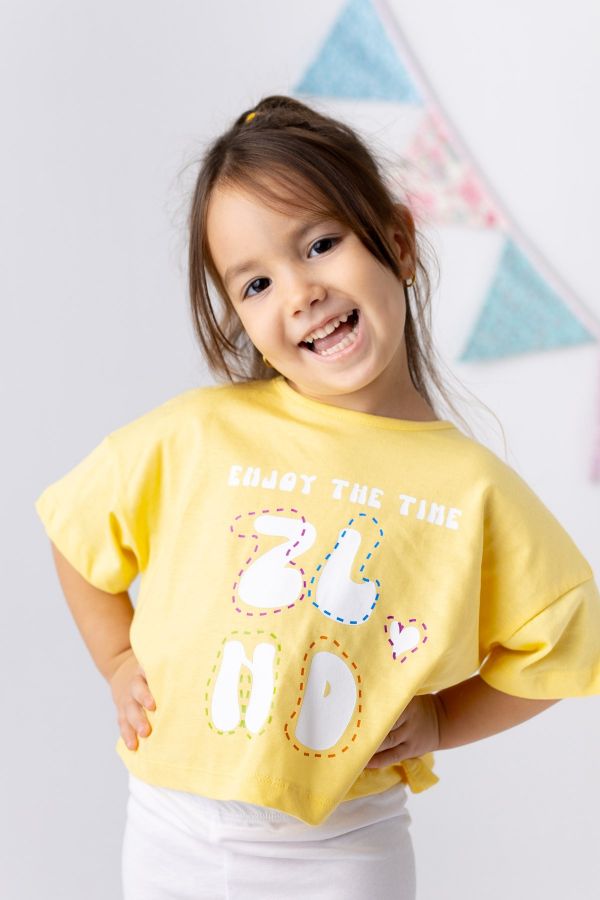 Picture of Zeyland 241Z4BFE51 YELLOW Girl T-Shirt