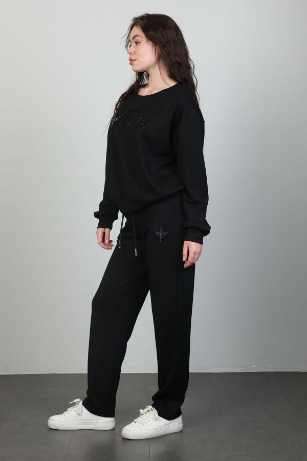 Picture of Candy Angels E884 BLACK Women Tracksuit Set