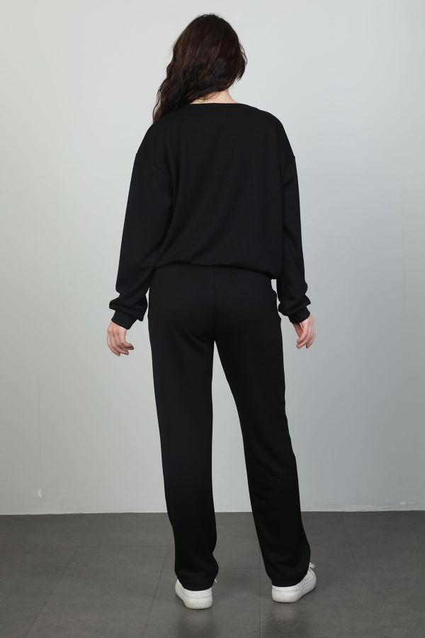 Picture of Candy Angels E884 BLACK Women Tracksuit Set