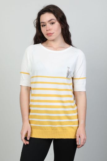 Picture of First Orme 3054 YELLOW Women T-Shirt
