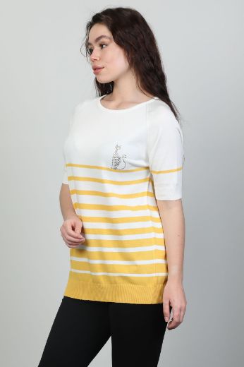 Picture of First Orme 3054 YELLOW Women T-Shirt