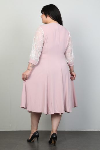 Picture of Nexx 26508xl POWDER Plus Size Women Dress 