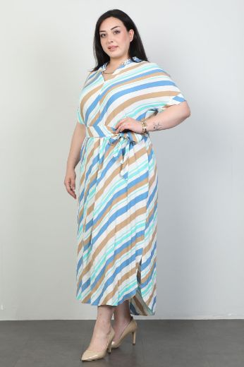 Изображение Nzr Line 1261xl СИНИЙ Женское платье большого размера 