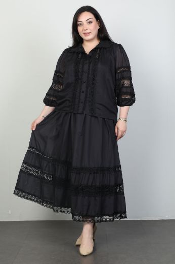 Изображение Nexx 30672xl ЧЕРНЫЙ Женское платье большого размера 