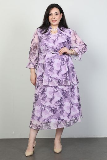 Picture of Wioma 4530xl LILAC Plus Size Women Dress 