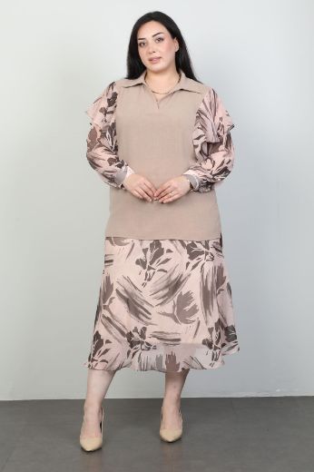 Wioma 4517xl VIZON Büyük Beden Kadın Elbise resmi