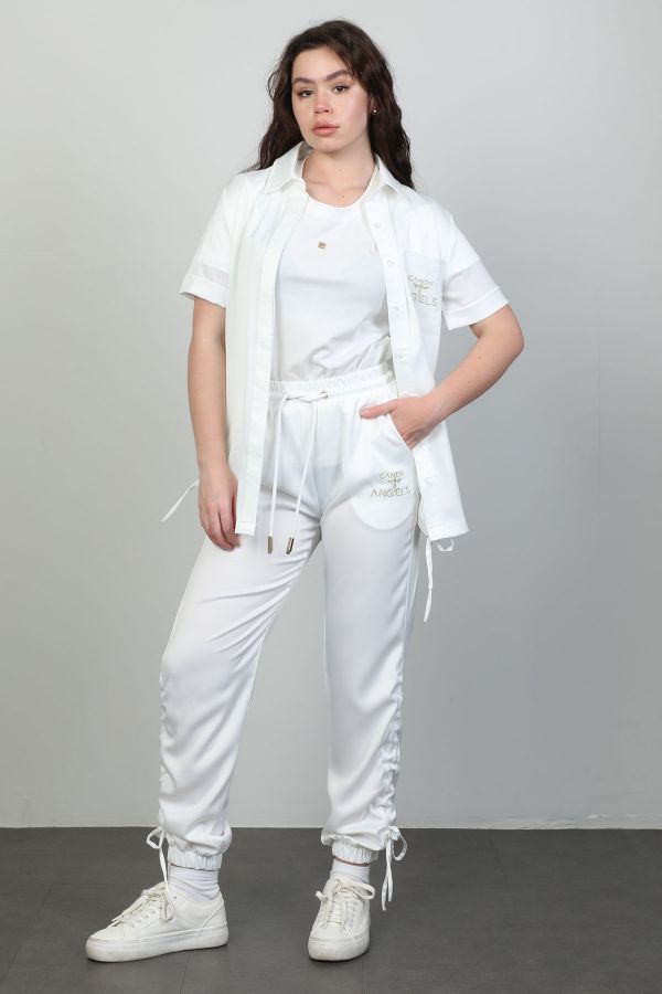 Picture of Candy Angels E912 ECRU Women Tracksuit Set