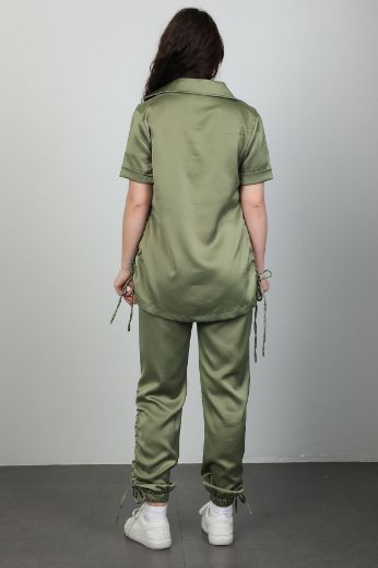 Picture of Candy Angels E912 KHAKI Women Tracksuit Set
