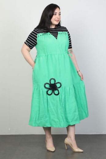 Изображение Nzr Line 1264xl ЗЕЛЕНЫЙ Женское платье большого размера 