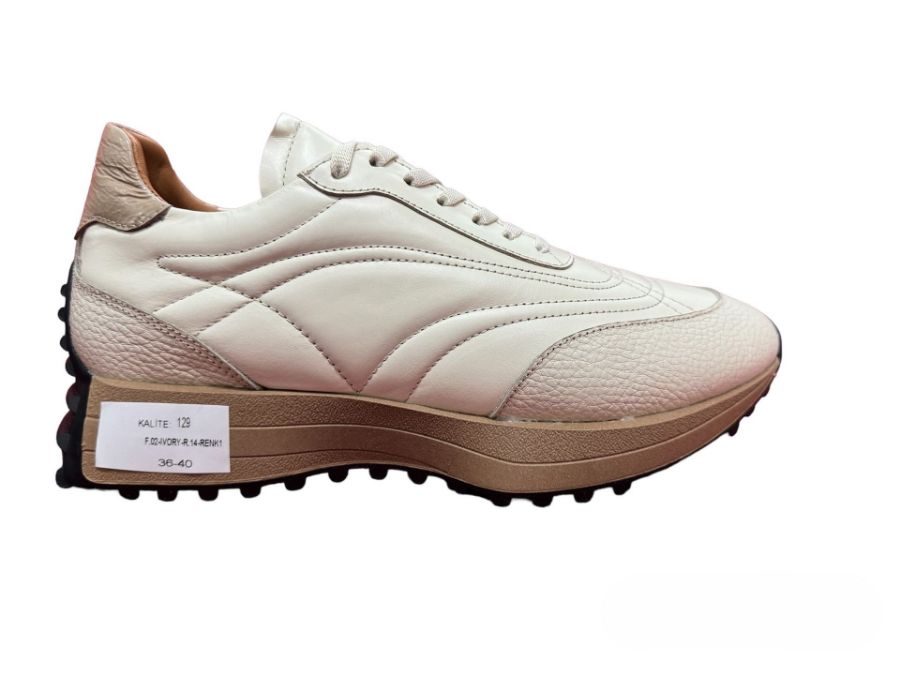 Picture of Bestina Shoes 129 F.02-IVORY-R.14 SCK AST ST Women Sport Shoes