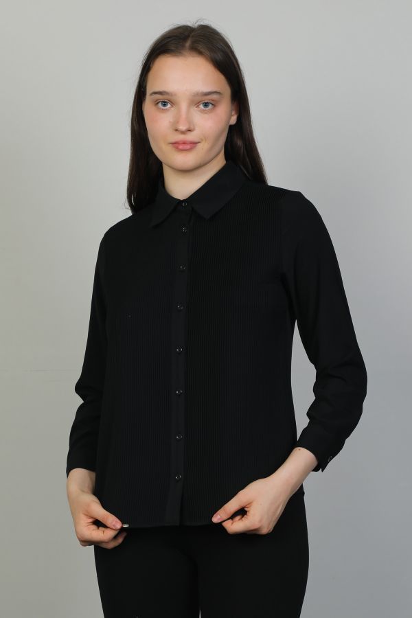 Picture of Modalinda 7002 BLACK Women Blouse