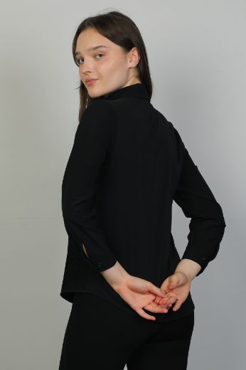 Picture of Modalinda 7002 BLACK Women Blouse