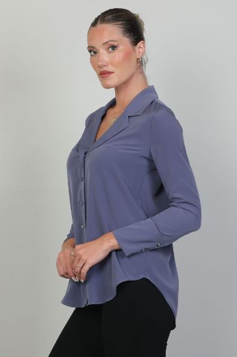 ROXELAN RB3030 LACIVERT Kadın Bluz resmi