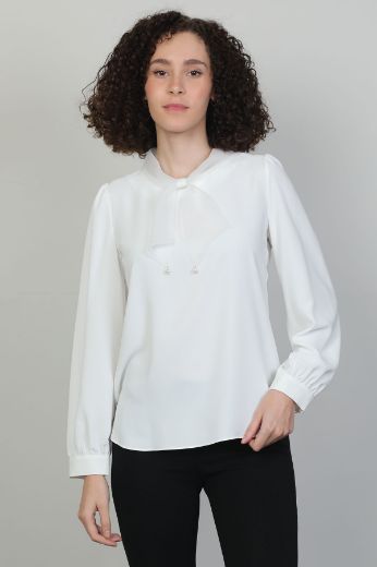 Modalinda 7026 EKRU Kadın Bluz resmi