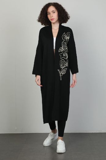 Picture of Butella 18127 BLACK WOMANS CARDIGAN