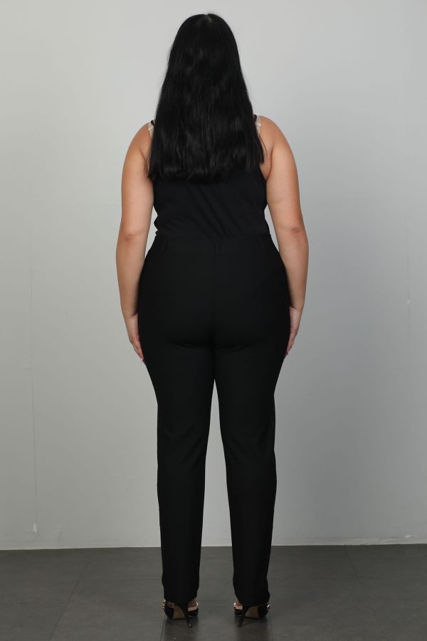 Picture of Extenzi 1307xl BLACK Plus Size Women Pants 