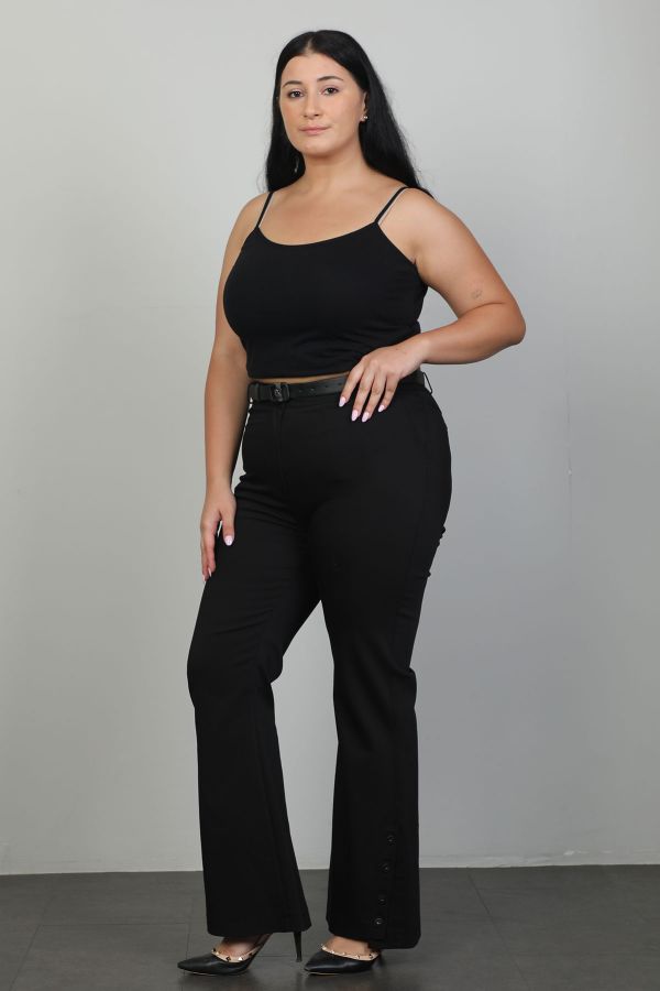 Picture of Extenzi 1292xl BLACK Plus Size Women Pants 