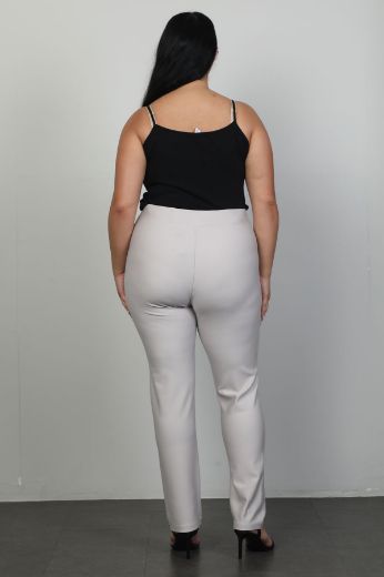 Picture of Extenzi 1259xl BEIGE Plus Size Women Pants 