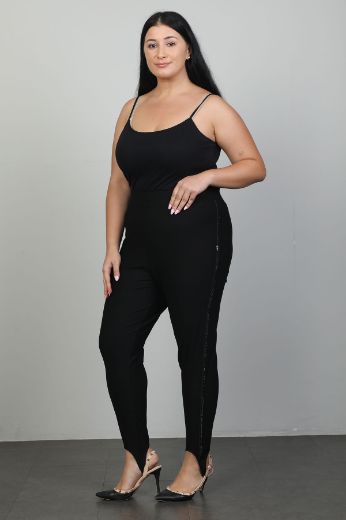 Picture of Extenzi 1287xl BLACK Plus Size Women Pants 