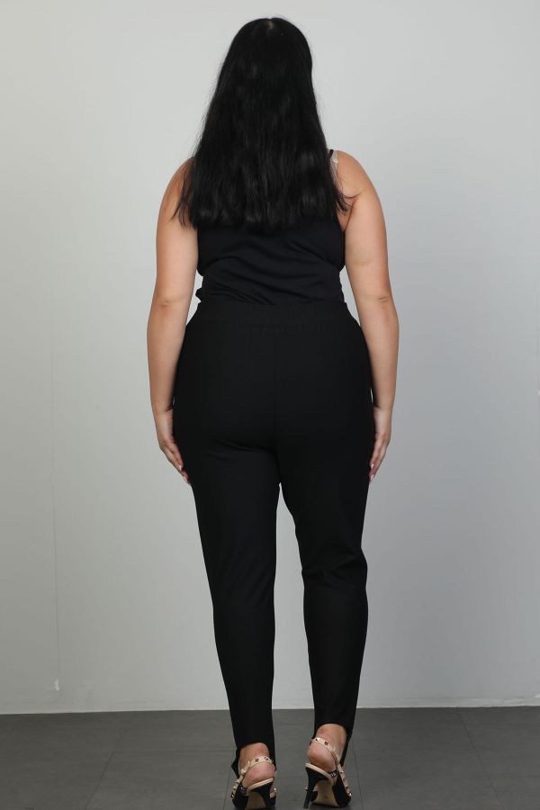 Picture of Extenzi 1287xl BLACK Plus Size Women Pants 