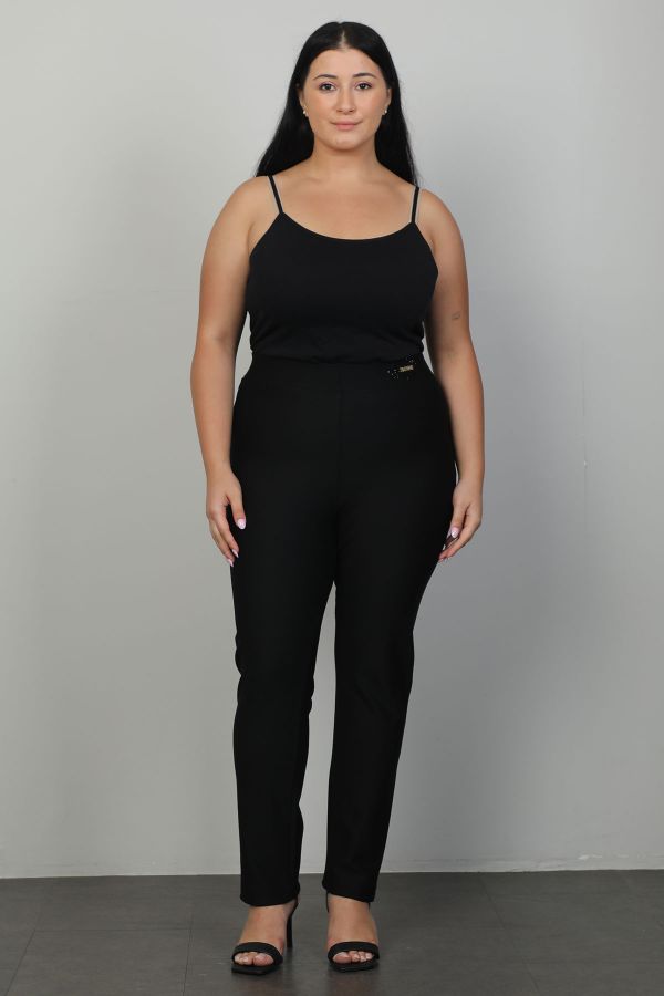 Picture of Extenzi 1259xl BLACK Plus Size Women Pants 