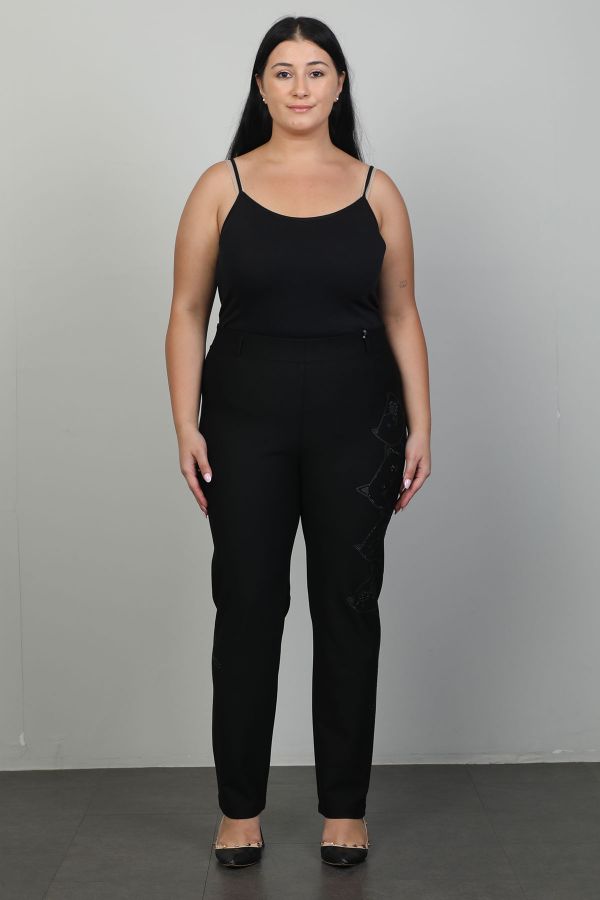 Picture of Extenzi 1285xl BLACK Plus Size Women Pants 